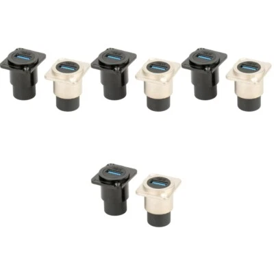  Set of 4 Female to Converter Extension Adapter Usb Panel Connector Mounted - Image 1 of 4