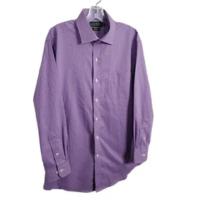 LRL Ralph Lauren Mens Size 16.5 32/33 Shirt Slim Fit Non-Iron 100% Cotton Purple - Picture 1 of 8