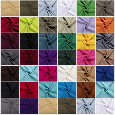 Universal Kombi Stoff | Vorhangstoff Uni Meterware pflegeleicht | 38 Farben 0,5m - Bild 1 von 4