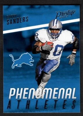 2017 Barry Sanders Prestige Football Phenomenal Athletes Lions #31 - Image 1 of 2