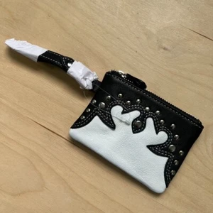 Urban Outfitters Leather Western Clip-On Purse. Black/White. - Picture 1 of 4