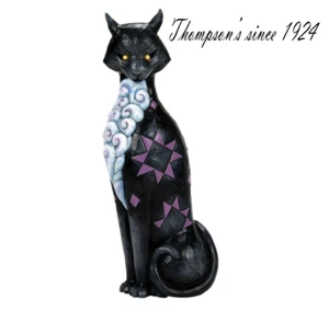 Figura de gato Jim Shore Heartwood Creek vintage con ojos brillantes LED 6016635 NUEVA EN CAJA - Imagen 1 de 4