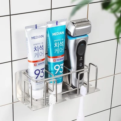 Toothbrush and Toothpaste Holder Wall Mounted – Space-Saving Bathroom Organizer - Image 1 of 4