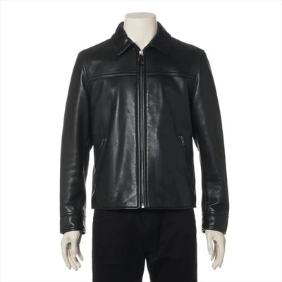 COACH Leather Leather jacket S Men's Black  Zip handle deterioration Has shoulde - Image 1 of 4