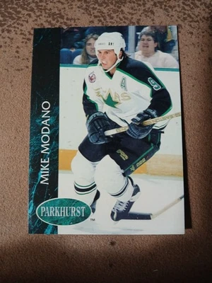 Tarjeta de hockey Parkhurst North Stars 1992-93 #75 Mike Modano Foto 1 de 2