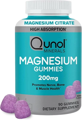 Магниевые жевательные резинки для взрослых, 200 мг элементарного магния (от 1750 мг магния) - Изображение 1 из 4