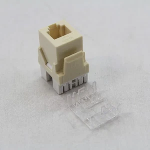 Legrand OnQ Lt Almond Keystone Telephone Jack RJ25 6-Wire Phone KS6ULA WP3425-LA - Picture 1 of 7