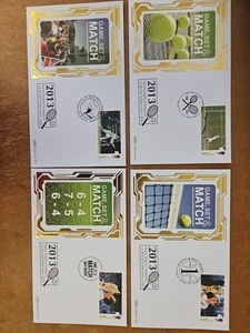 Benham First Day Cover Tennis 2013 Set Of 4 Andrew Murray - Picture 1 of 3
