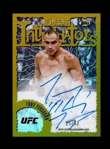 2024 Topps Finest UFC Tony Ferguson Intimidators automático/50 refractor de oro - Imagen 1 de 2
