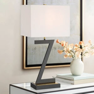 360 Lighting Pellana 26" Z-Base Table Lamp with USBs and Power Outlet - Picture 1 of 10