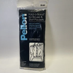 Pellon Fold-a-Band For Blouse & Shirt Plackets Vintage Rare - Picture 1 of 2
