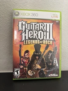 Guitar Hero III: Legends of Rock (Microsoft Xbox 360, 2007) Complete + Manual - Picture 1 of 4