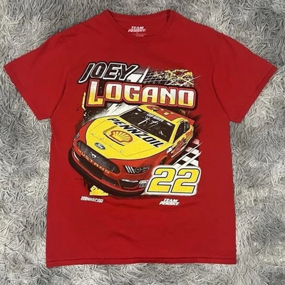 Camiseta Team Penske Joey Logano Shell Pennzoil Para Hombre Mediana Camiseta NASCAR Foto 1 de 4