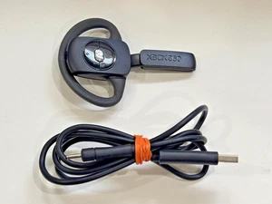 Official Microsoft Xbox 360 Wireless Earpiece Headset with Charge Cable! - Picture 1 of 5