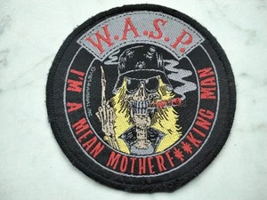 W.A.S.P PATCH Original 1989 Vintage Aufnäher 9,5cm Mötley Crüe Heavy Metal - Bild 1 von 3