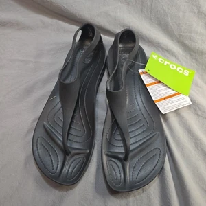 Crocs Sexi Damen-Flip-Flop-Sandale Größe 9 – schwarz - Bild 1 von 4