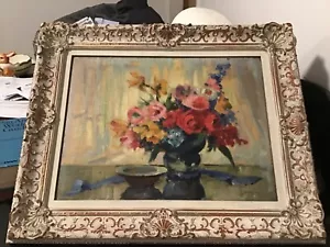 G H Williams Garden Bounty oil painting floral still life - Picture 1 of 4