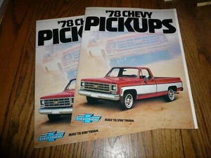 1978 Chevrolet Pickups Sales Brochures - Vintage - Two for One Price - Picture 1 of 8