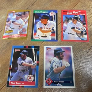 Wade Boggs Donruss 5 Card Lot 1986 1988 1989 1990 1993 Boston Red Sox FIVE - Picture 1 of 2