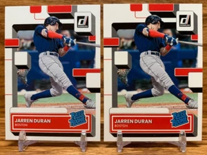 Jarren Duran Rated Rookie 2 Card LOT | 2022 Donruss Boston RED SOX - Bild 1 von 2