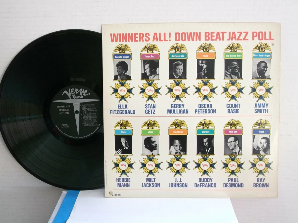 "Winners All! Down Beat Jazz Poll"Verve,LP,mono,1964 varous jazz artists,rare,M- - Image 1 of 1