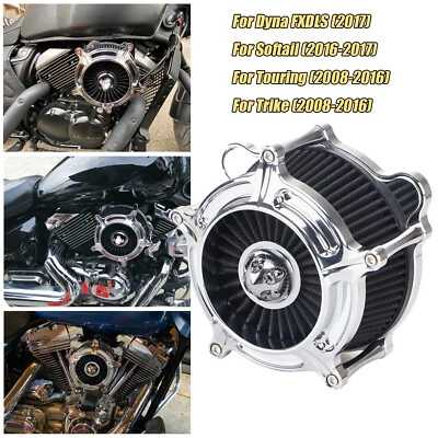 Air Cleaner Intake Filter For Harley Touring Road King 2008-2016 Street Glide Foto 1 de 4