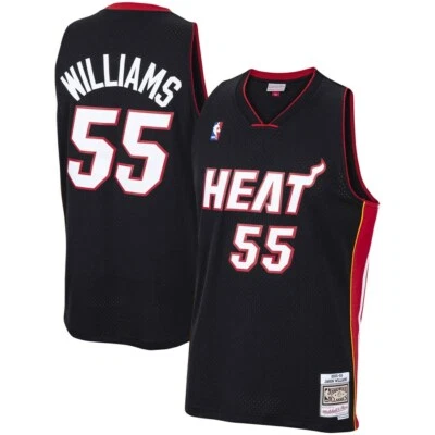 Camiseta deportiva negra Mitchell & Ness de Jason Williams #55 del Miami Heat 2005/06 NBA Swingman Foto 1 de 3