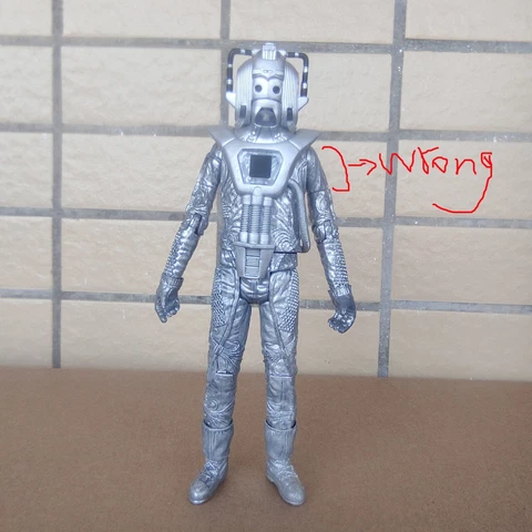 Doctor Who Cyberman action figure 5.5" old hand part wrong #Q1 Cover