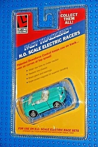 1994 Life-Like Mustang Teal HO slot auto su scheda #9735 - Foto 1 di 3