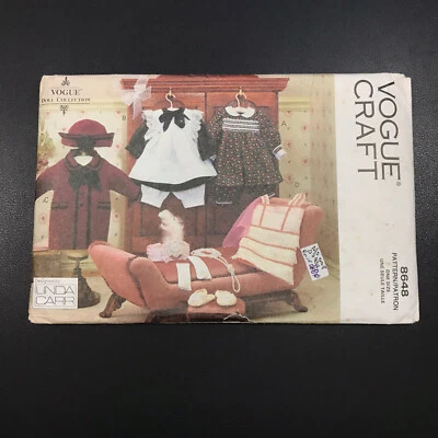 Vogue Craft 8648 Doll Clothes One Size 18" Uncut Factory Folded New Old Stock - Image 1 of 4