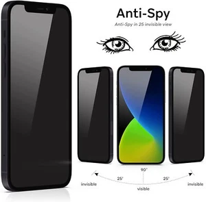 Protector de pantalla de privacidad antiespía de alta claridad para iPhone 12 Pro / 13 Pro, PACK DE 2 - Imagen 1 de 20