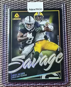 2024 Panini Luminance Savage Josh Jacobs #SAV-JJS Green Bay Packers - Foto 1 di 2