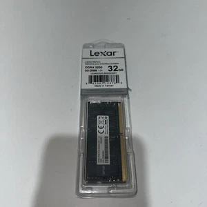 Lexar 32GB DDR4 SODIMM 3200MT/s CL22 260-Pin Laptop RAM (LD4AS032G-B3200GSST) - Afbeelding 1 van 4