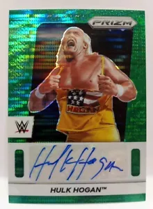 2024 Prizm WWE Hulk Hogan Green Pulsar Auto 06/10 - Picture 1 of 11