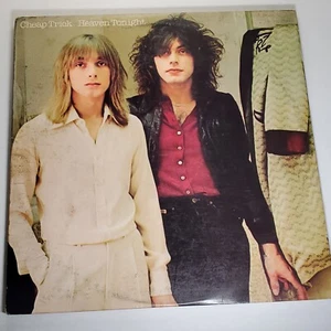 Cheap Trick - Heaven Tonight Vinyl 1978 JE 35312 Orange Labels Lyric Sheet VG - Imagen 1 de 8