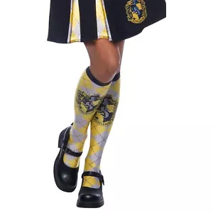 Harry Potter Hufflepuff Socks Adult Costume Accessory - Picture 1 of 3