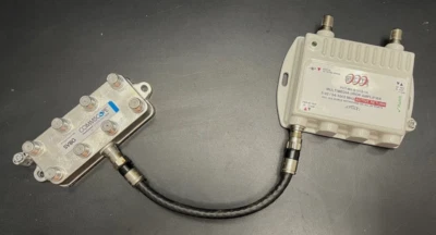 PCT Multimedia Drop Amplifier with SVG Commonscope 8 port Splitter - Image 1 of 4