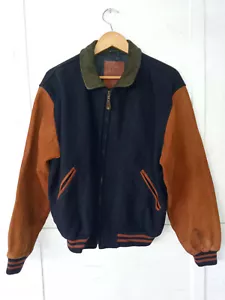 Vintage Made in USA Golden Bear Wool Leather Varsity Jacket - Picture 1 of 10