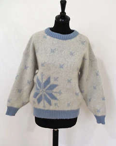 Damen Island Norweger Strick Pullover Größe M Schurwolle K381 - Bild 1 von 3