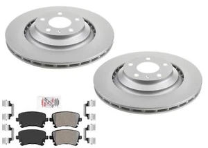 Rear Premium Disc Brake Rotors Brake Pads Fits Audi A6 Quattro 2005-2011 V8 4.2L - Picture 1 of 7