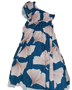 SHEIN LANGES BLUMENKLEID ONE SHOULDER DAMEN GRÖSSE 2X - Bild 1 von 4