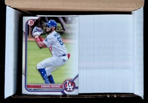 LOTE 250X - SAMUEL MUNOZ DODGERS 2022 BOWMAN DRAFT #BD-63 - Imagen 1 de 3