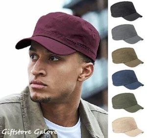 Army Hat Plain Military Cadet Combat Fishing Mens Womens Baseball Cap - Picture 1 of 30