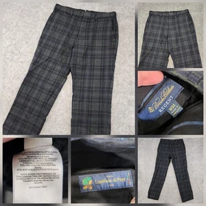 Brooks Brothers Regent Lanificio Di Pray Mens 34x30 Plaid Wool Dress Pants - Picture 1 of 17