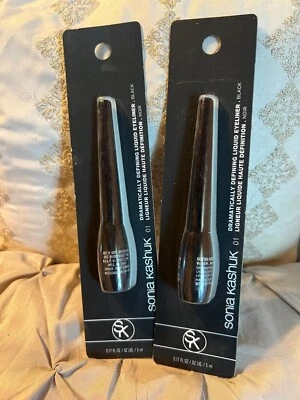 Delineador de ojos líquido Sonia Kashuk dramáticamente definidor negro 01 envío gratuito Foto 1 de 2