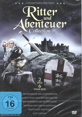 Ritter und Abenteuer Collection (6 Filme auf 2 DVDs) NEU OVP - Bild 1 von 3