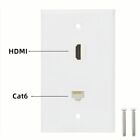 Hdmi & Rj45 Cat6 Ethernet Wall Plate Multimedia Information Panel