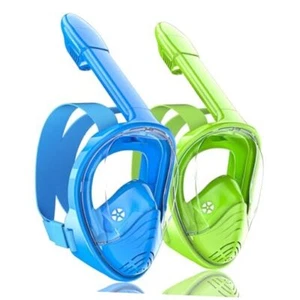 Kids Snorkel Mask Full Face, Snorkeling Set with Camera Mount, Foldable 180 - Picture 1 of 8