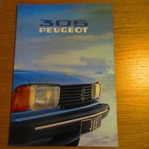 PEUGEOT 305 1290cc 1.3 GL GR 1472cc SR UK Market Sales Brochure 1979 - Picture 1 of 1