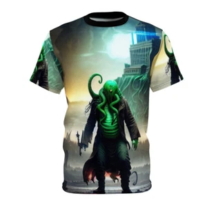 Cthulhu Unleashed - Unisex Cut & Sew Tee (AOP) - Picture 1 of 8